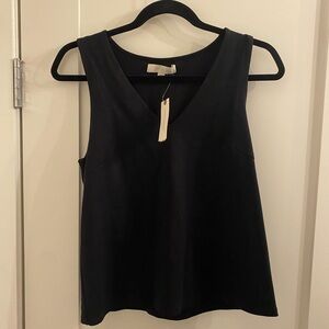 Black V neck Tank